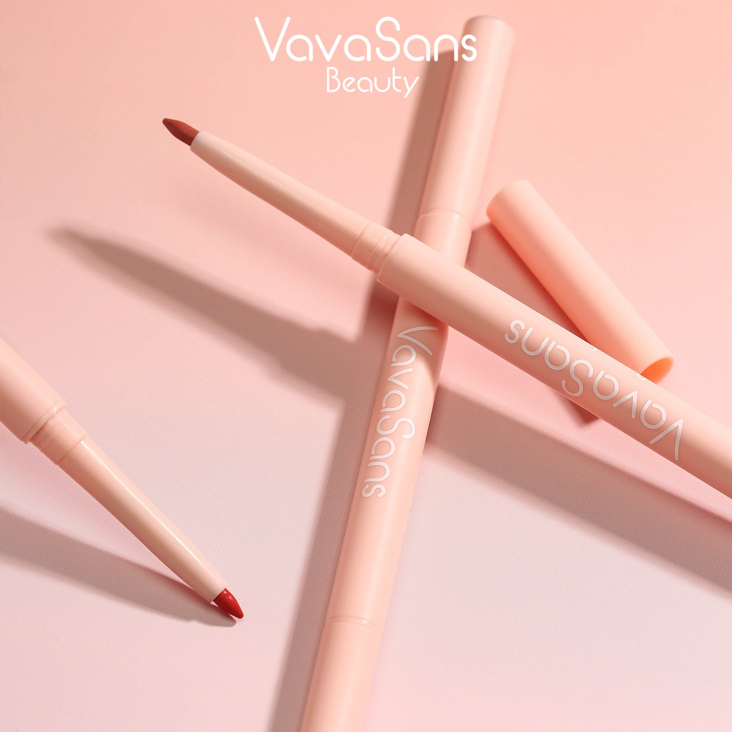 RETRACTABLE DUAL ENDED LIP LINER RED/PINK