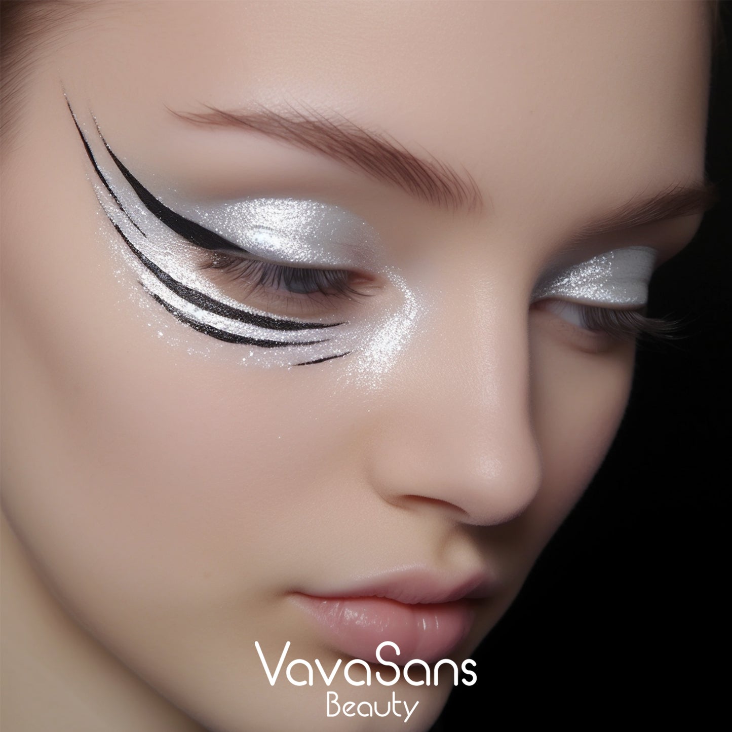 RETRACTABLE GEL EYELINER PENCIL BLACK/SILVER